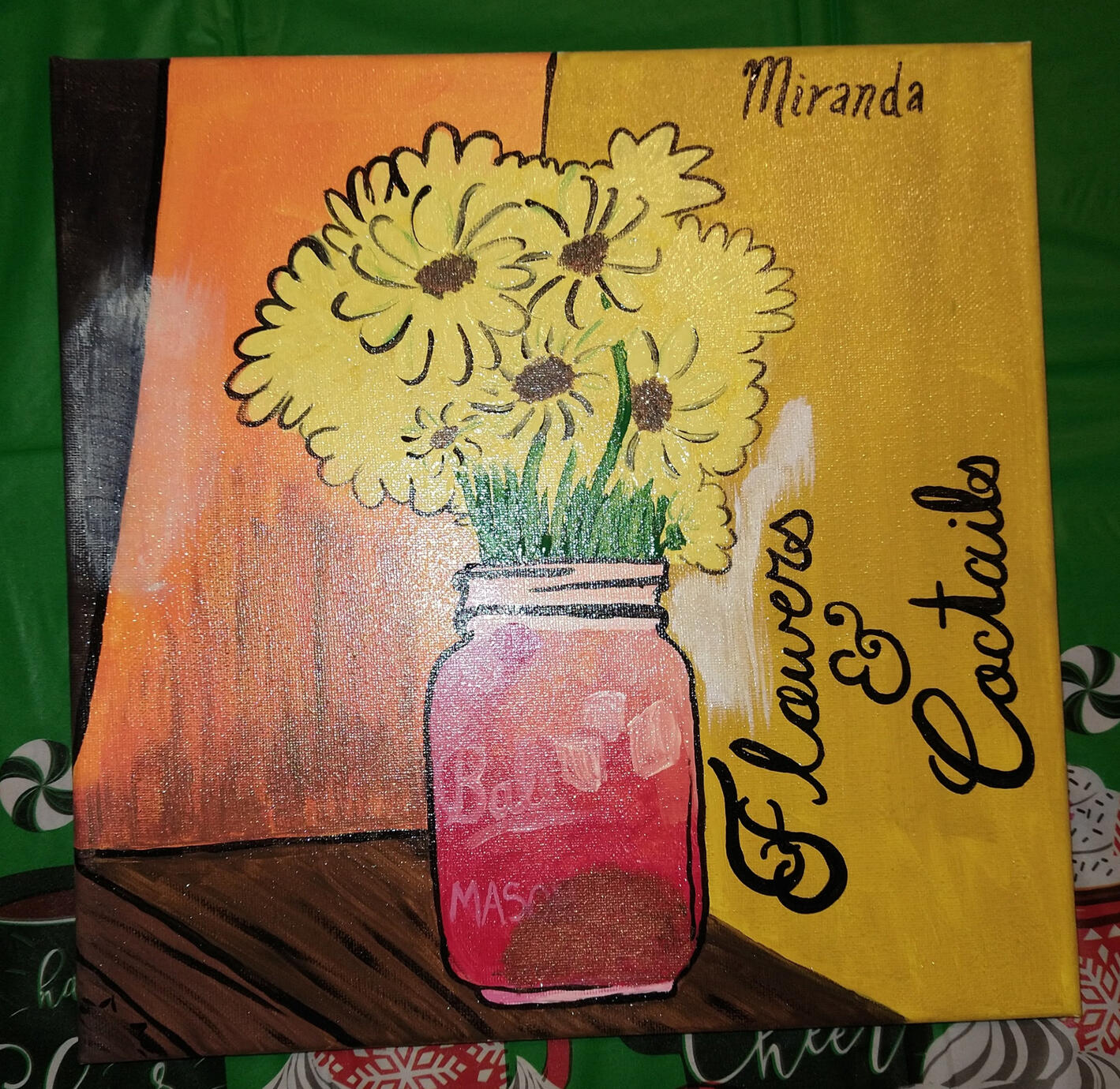 Flowers & Cocktails still life: . . Photo by Miranda Norman